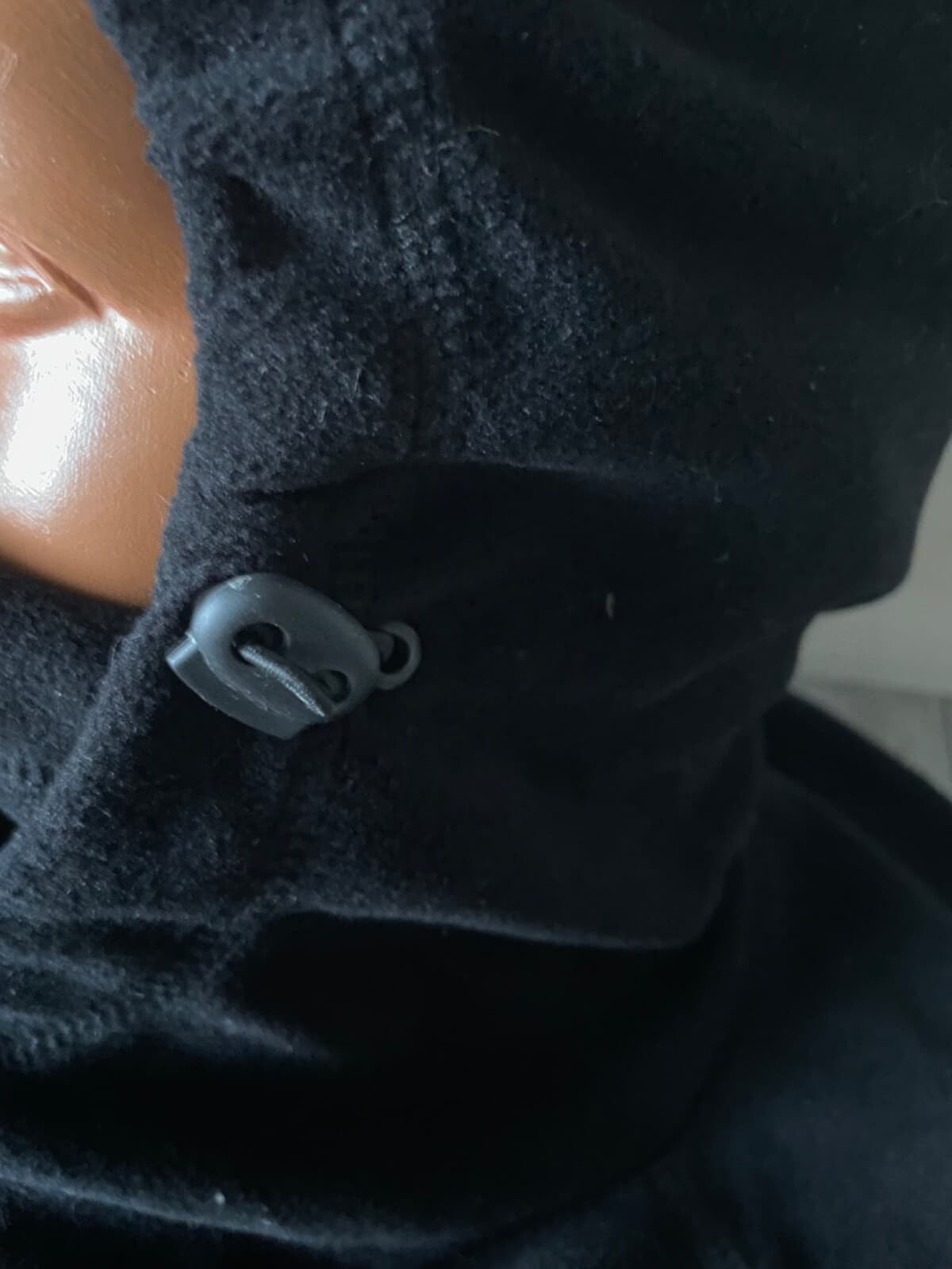 Russian Army winter BALACLAVA/hat face mask wool/poly  fleece wind block BLACK thumbnail 3