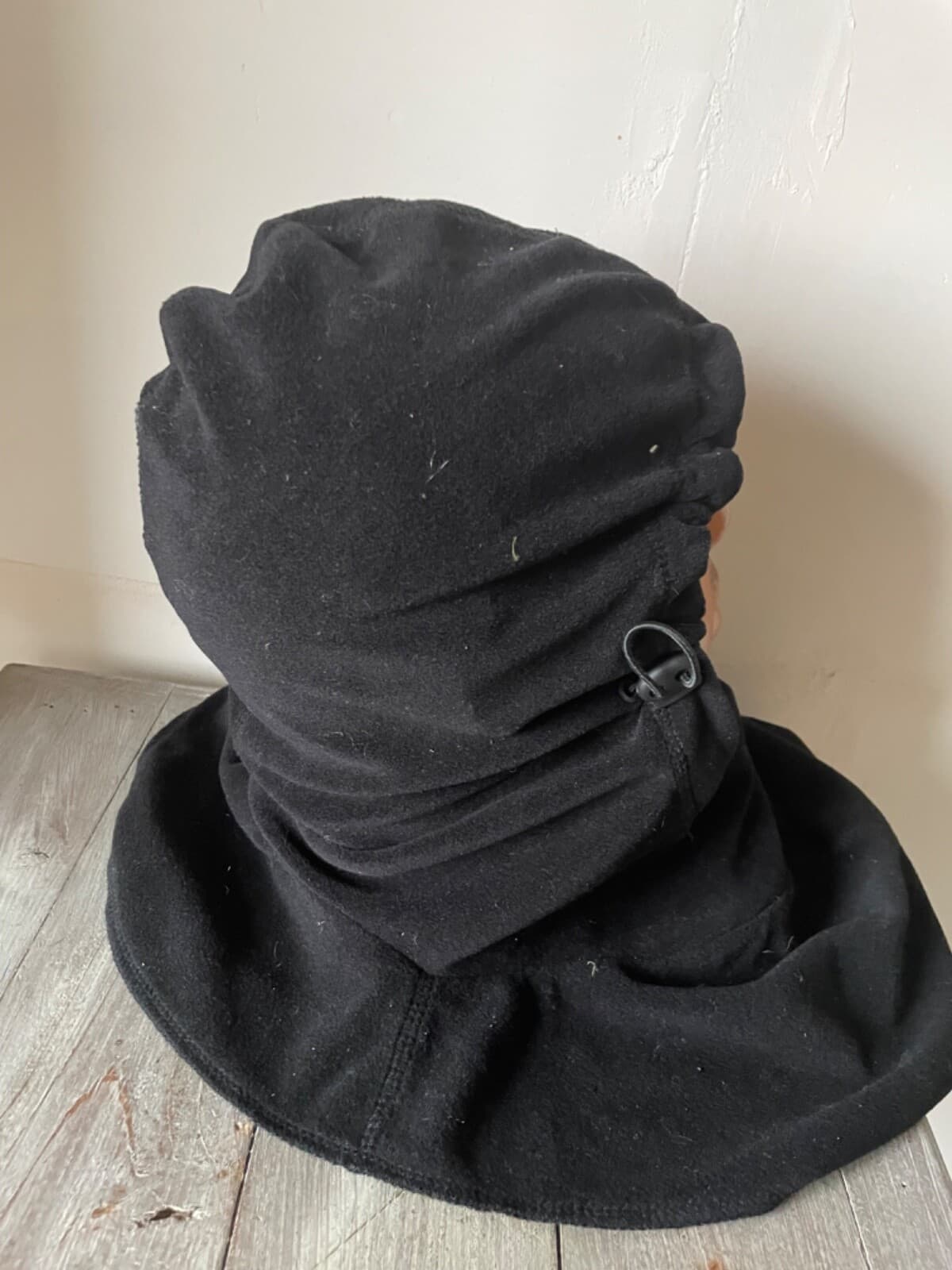 Russian Army winter BALACLAVA/hat face mask wool/poly  fleece wind block BLACK thumbnail 5