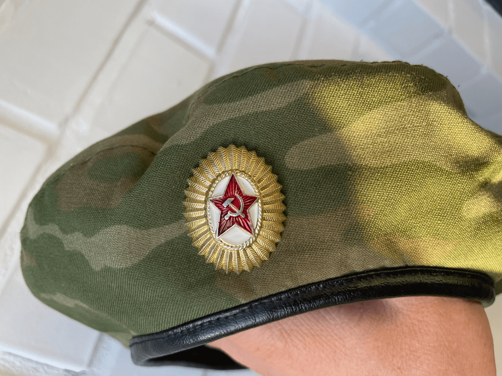 Rus Army original VDV FLORA VSR-98 Beret hat Airborne units, metal badge SIZE 57 thumbnail 3