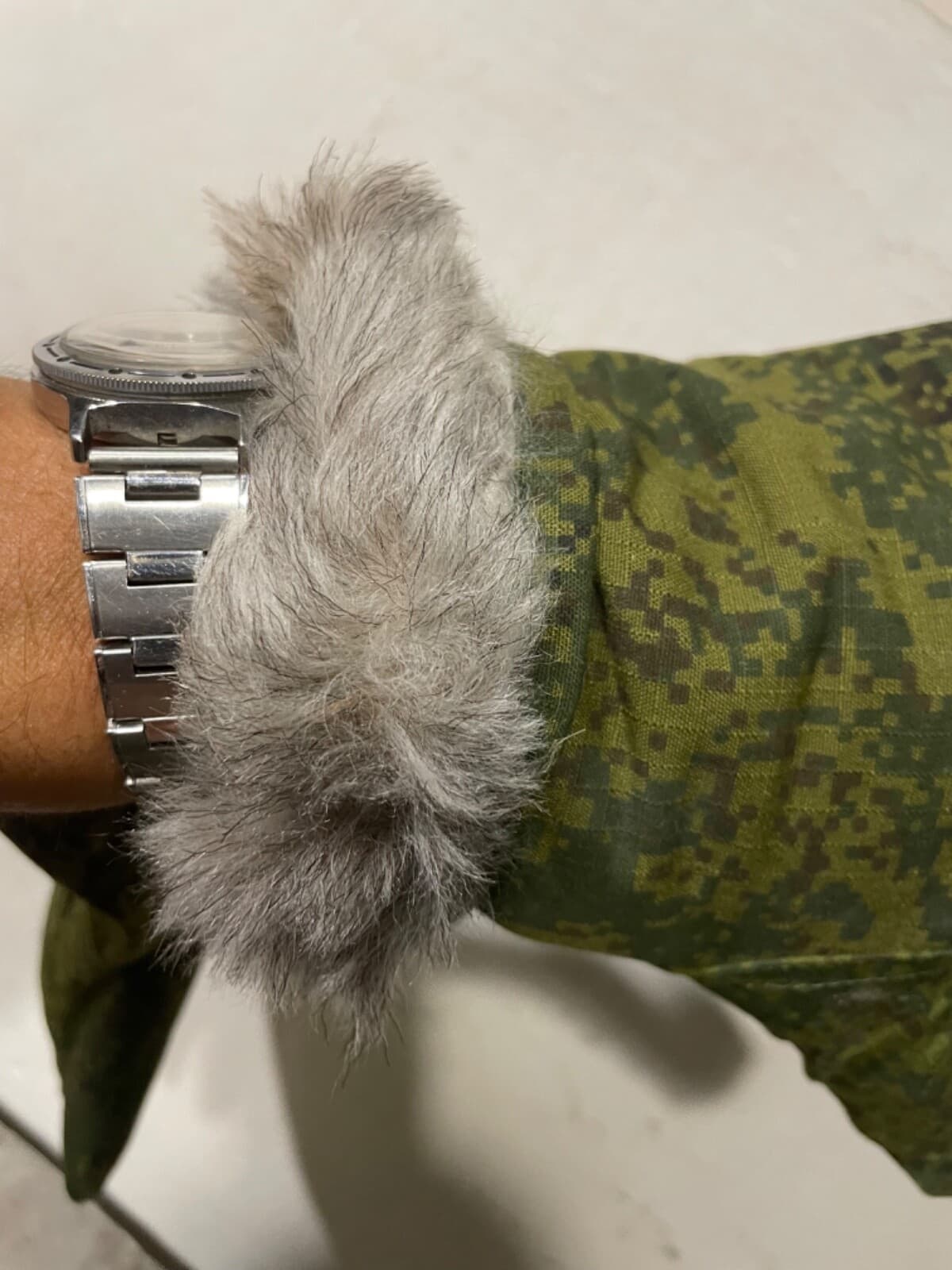 Tactical winter gloves mittens REAL Sheepskin FUR insulated EMR thumbnail 2