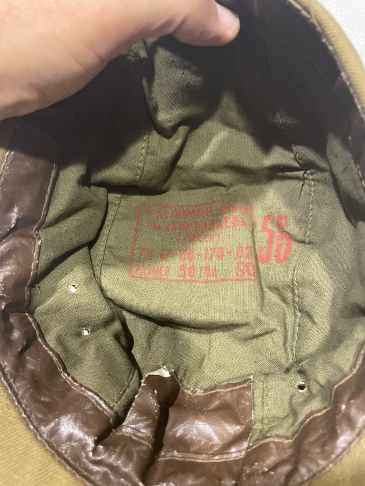 Russian Army summer cap Afghanka tan original size 56 thumbnail 3