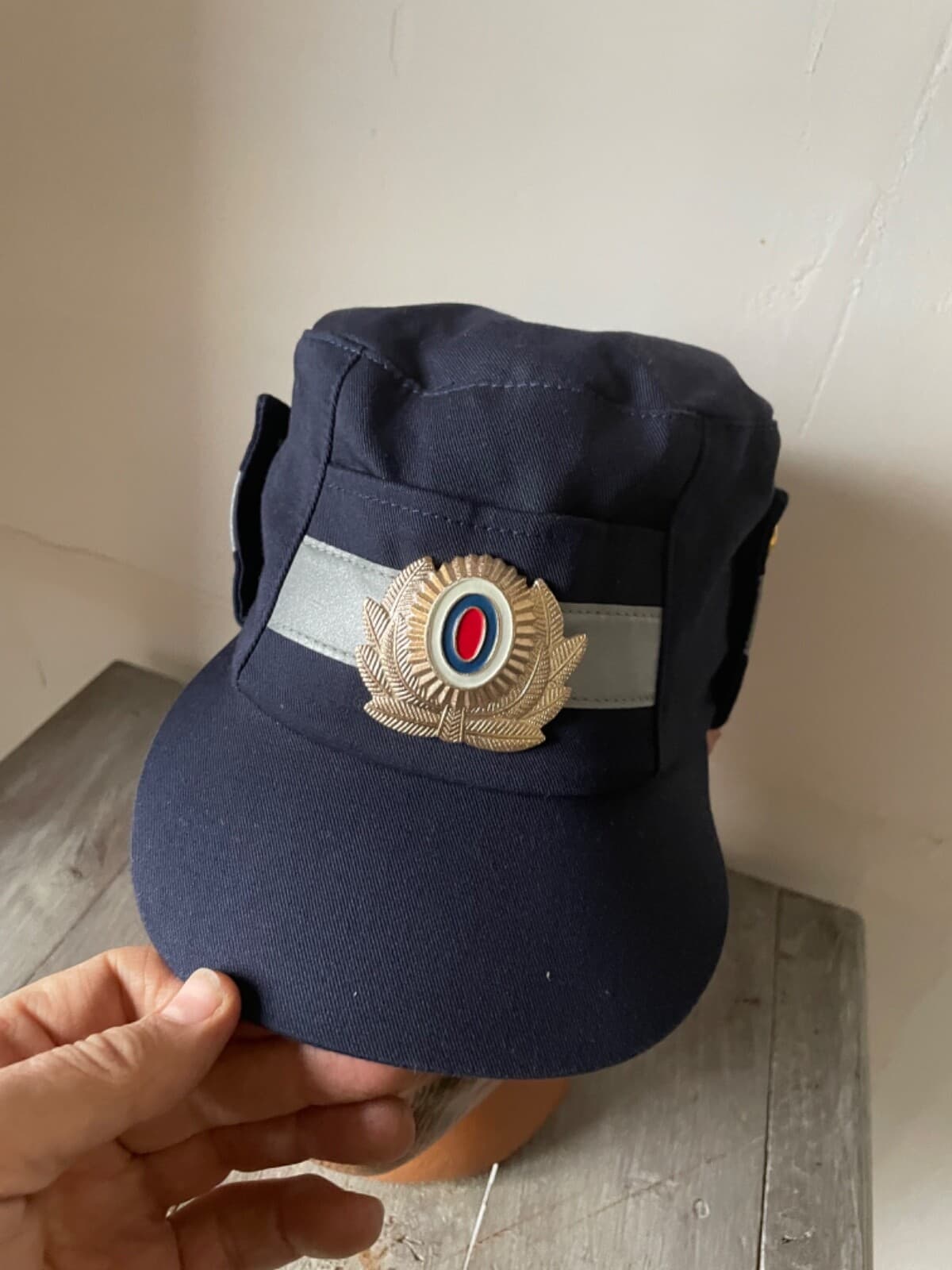 Rus Army summer Dark blue patrol cap POLICE Original YEAR 2010 size 57 thumbnail 2