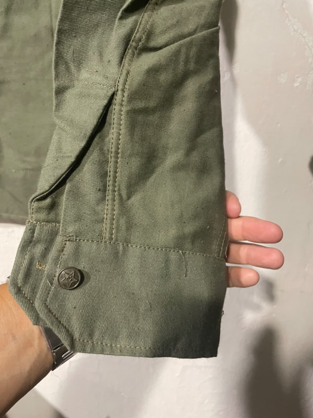 Jacket&pants OD olive drab USSR cotton fabric 50/3 year 1991 thumbnail 5