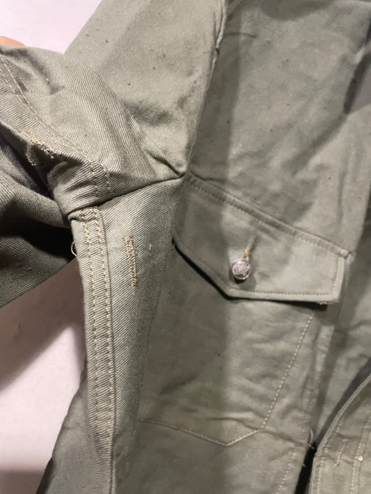 Jacket&pants OD olive drab USSR cotton fabric 50/3 year 1991 thumbnail 6