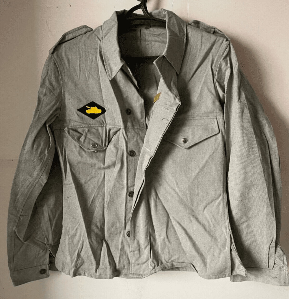 Tankman uniform jacket&pants GREY with patch Afghan war s. 50/3