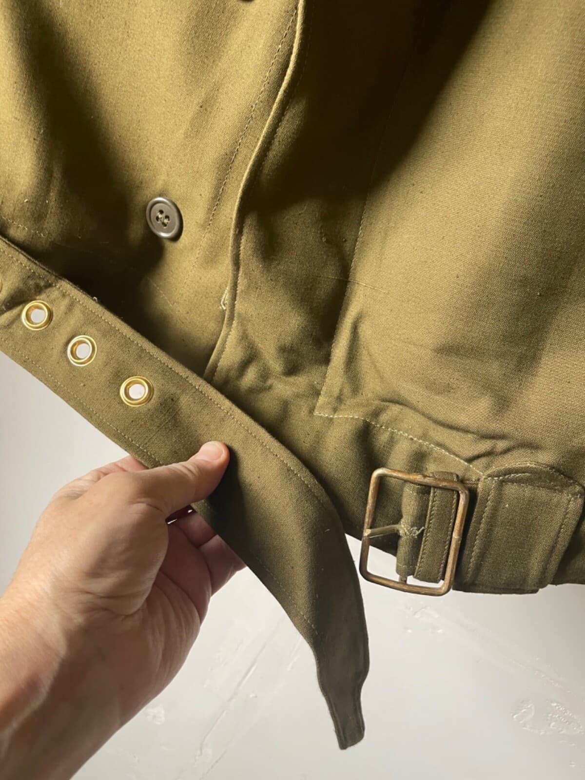 Tankman uniform jacket OLIVE color year 1989 USSR size 50/3 new thumbnail 2