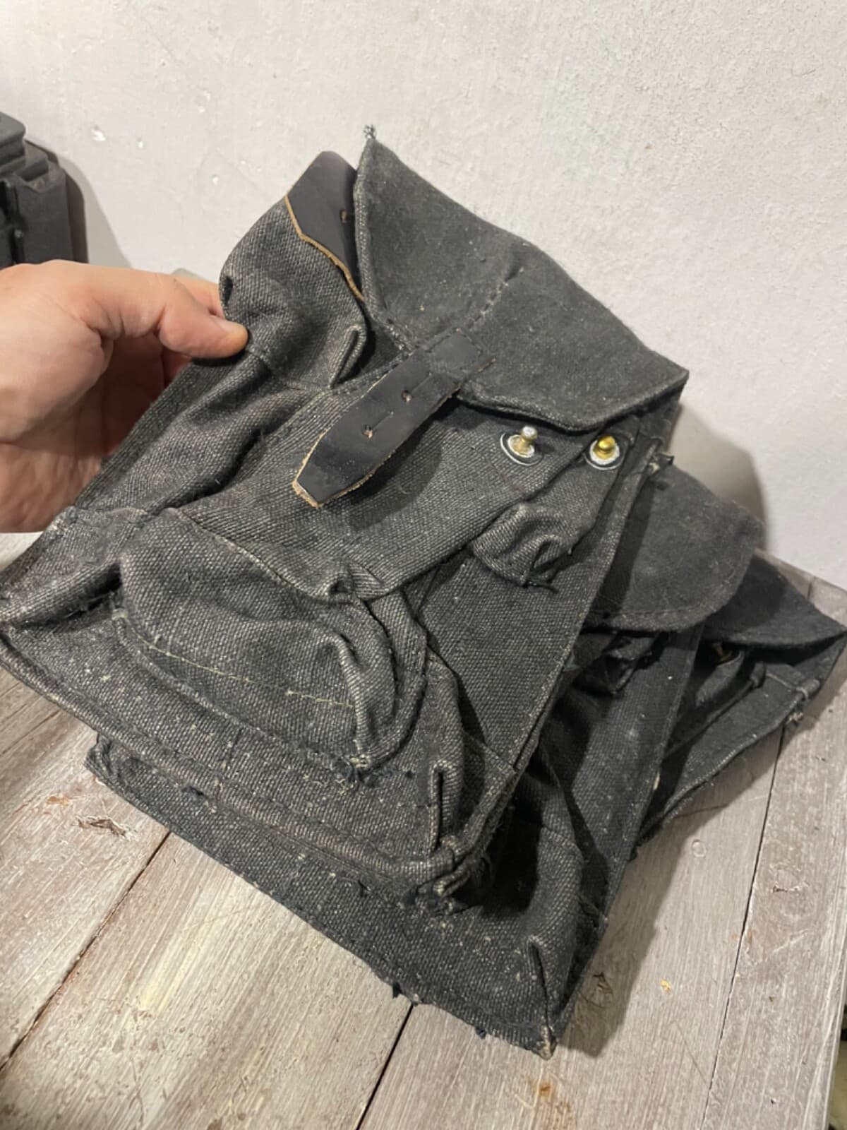 Russian Army pouch 3 mags/30 tarpaulin BLACK NAVAL Marine corps USSR new RARE thumbnail 15