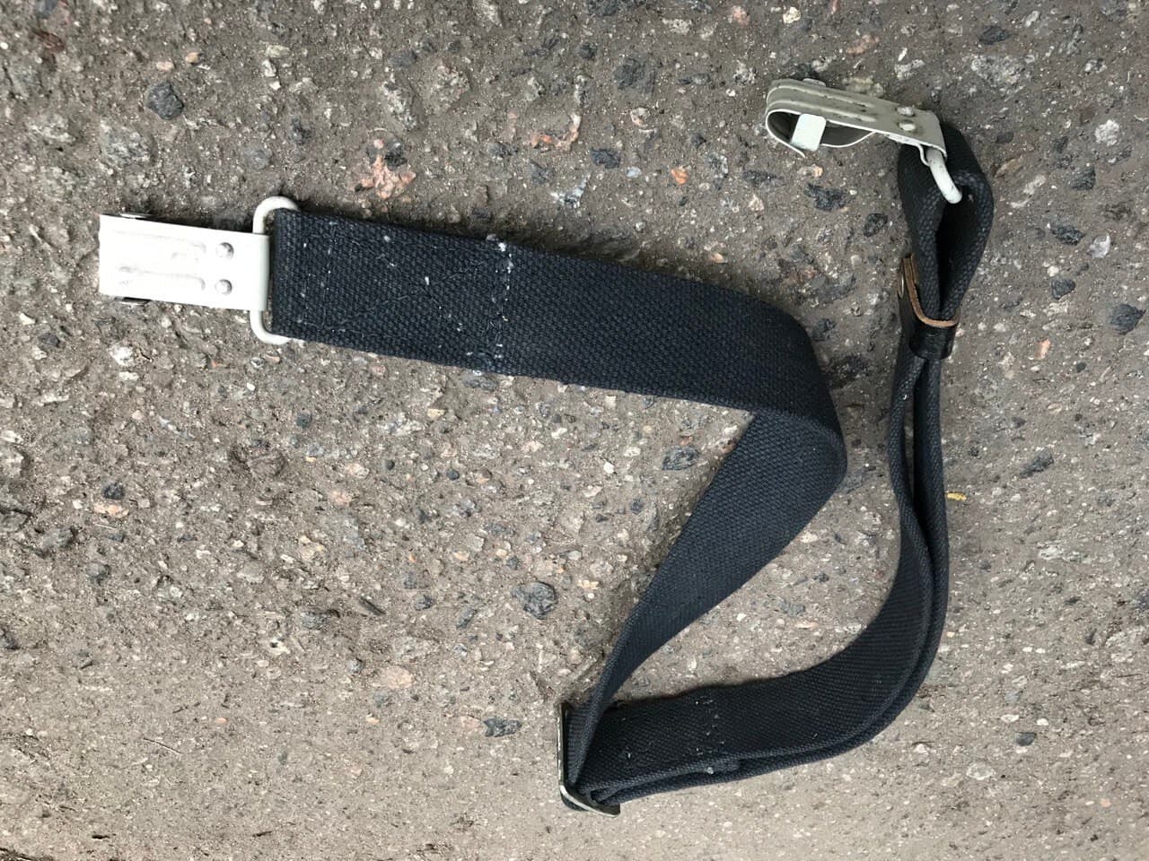 Russian Army carrying sling 2 hook BLACK NAVAL Marine corps USSR 1970-s #001221