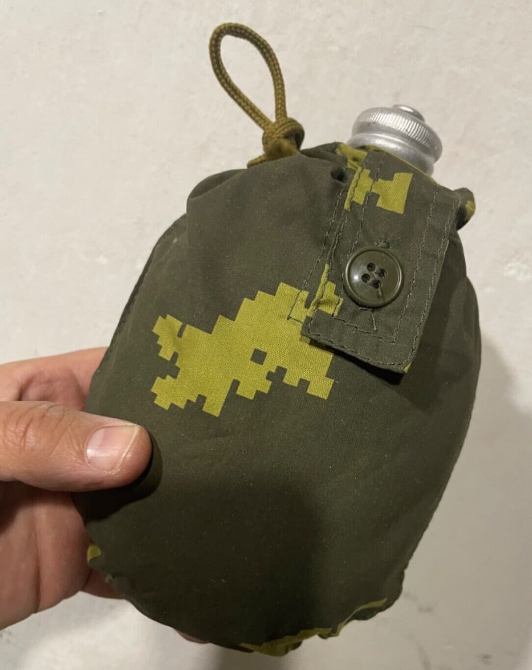 Rus Army pouch for Soviet Army 0,8L metal flask BEREZKA yellow new ##001388