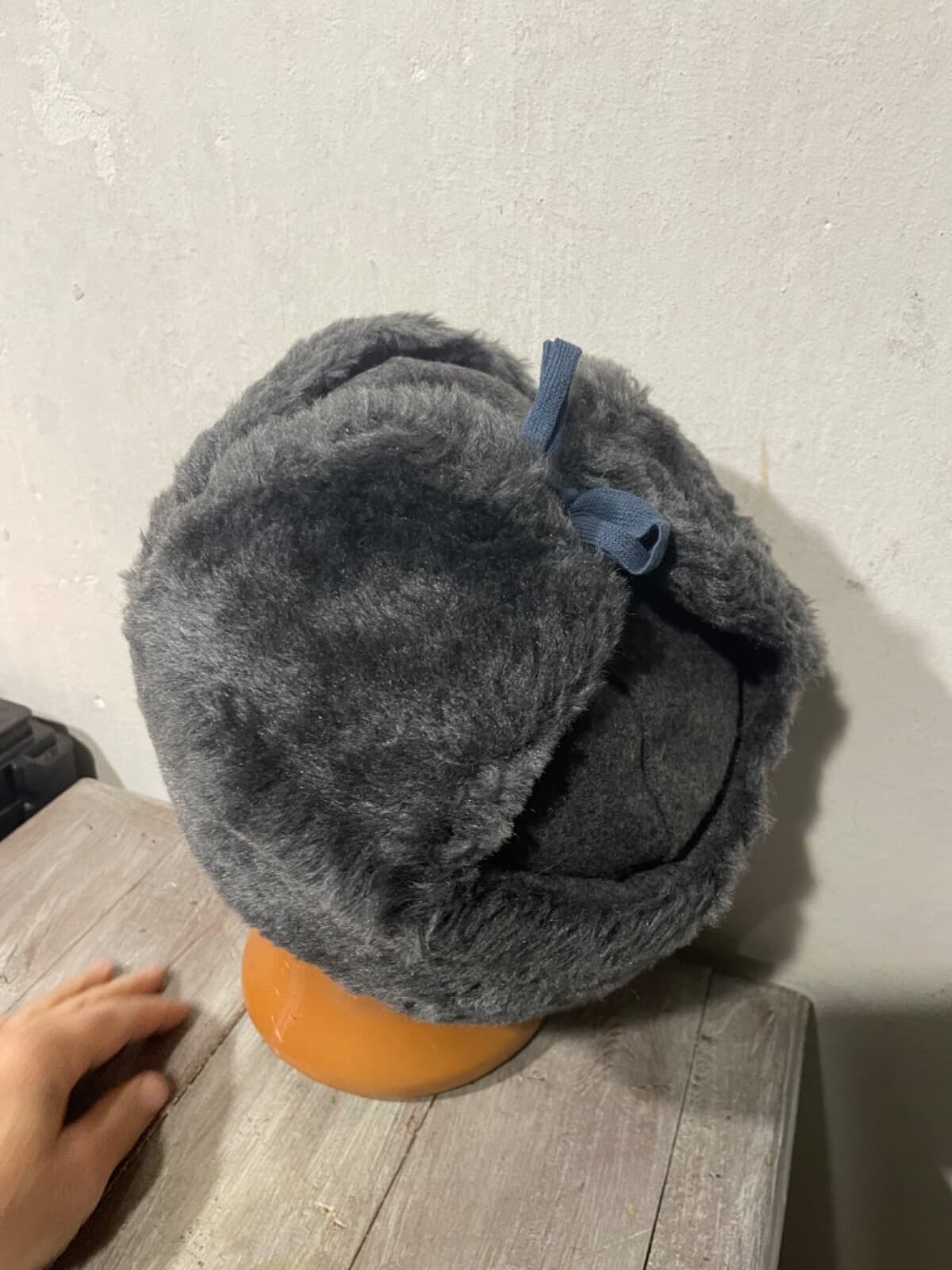 Russian Army winter Fur Hat Size 58 Ushanka Original Period item 1992 by BELKA thumbnail 3