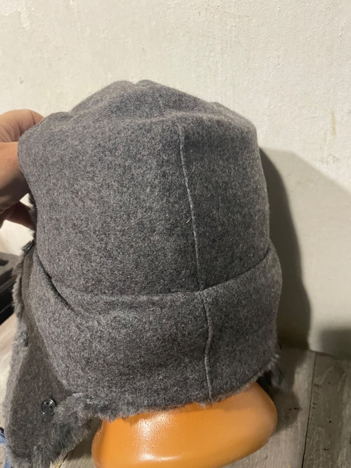 Russian Army winter Fur Hat Size 58 Ushanka Original Period item 1992 by BELKA thumbnail 5