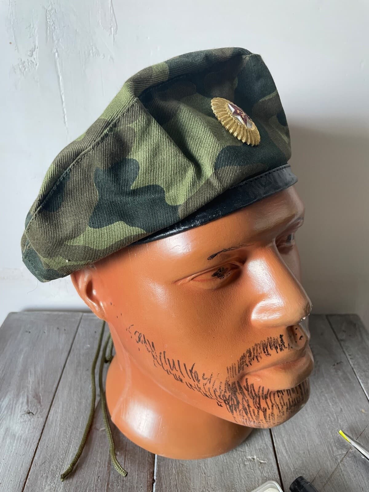 Original BUTAN TTsKO Beret Marines units, metal badge S.56-57 thumbnail 2