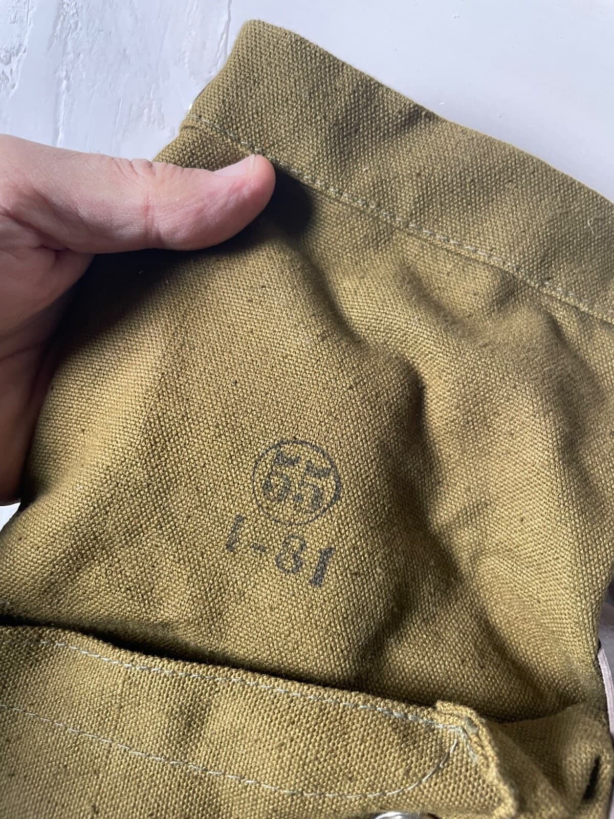 Rus Army Gas mask  bag with shoulder belt 1980 VNTG item NEW cond thumbnail 4