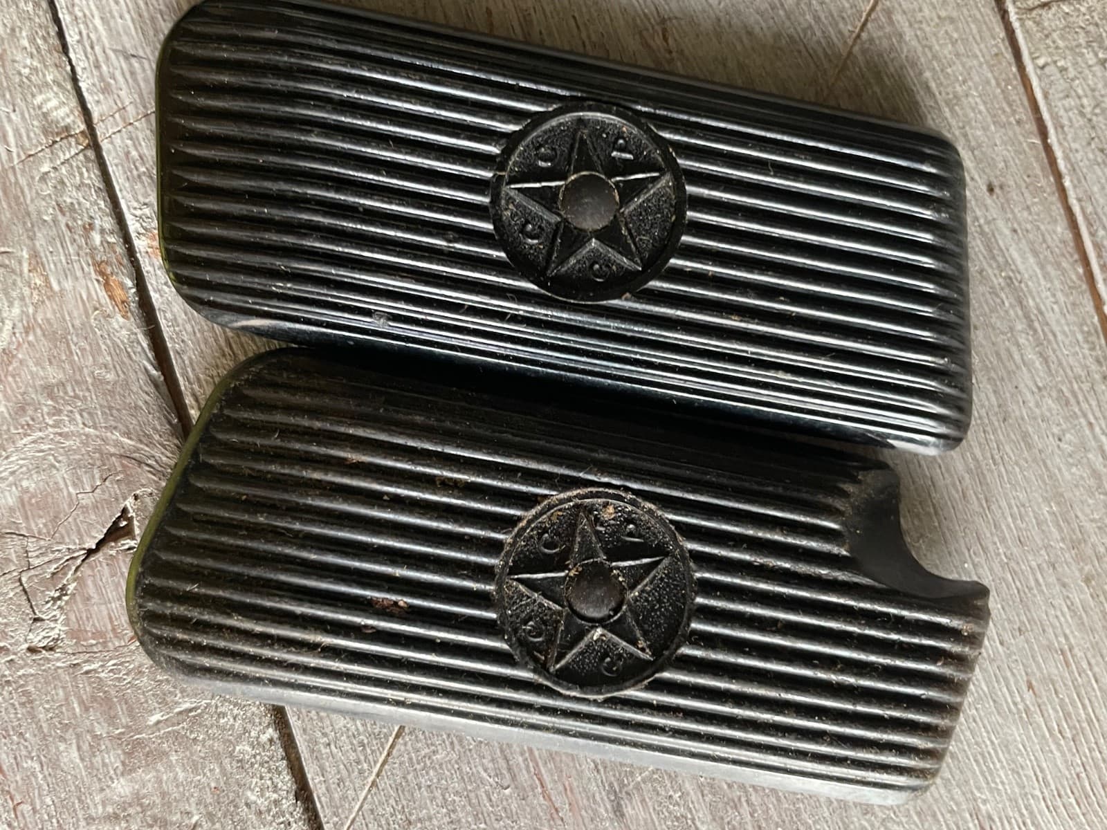Lot x 2 Plastic handle plates grip of Rus pistol, type 1 big handle LOGO thumbnail 4