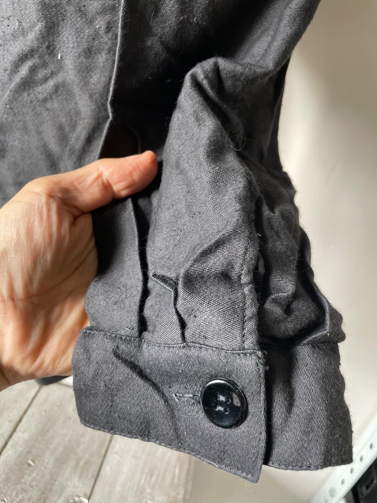 Russian PRISON UNIFORM robe BLACK jacket/2 year 1990-s size 48/3 thumbnail 2