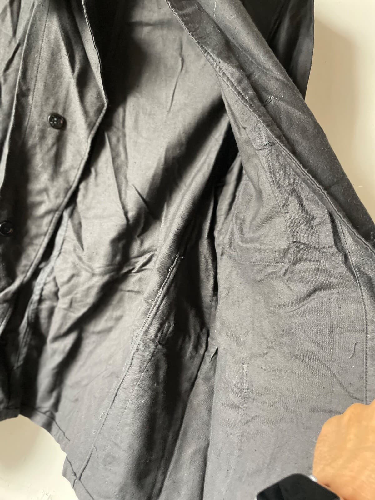 Russian PRISON UNIFORM robe BLACK jacket/2 year 1990-s size 48/3 thumbnail 3