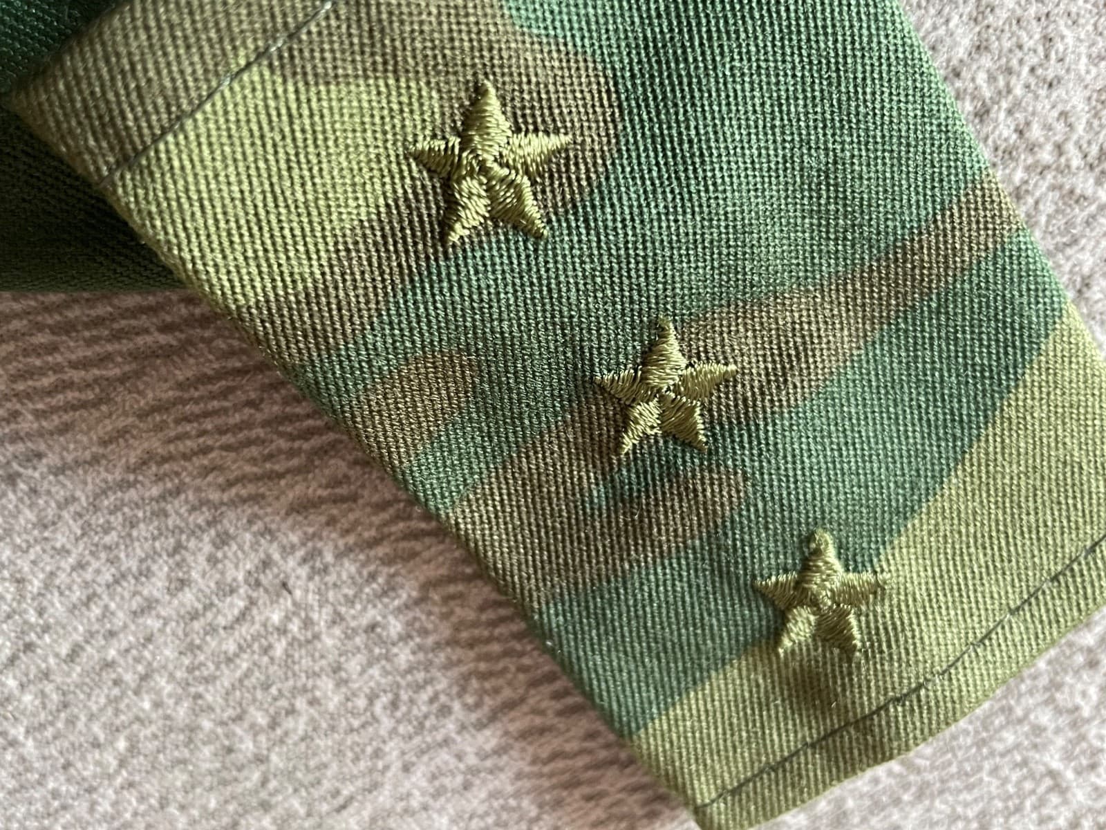 2PCS Rus Army shoulder straps OMON officer 3 green stars  FLORA VSR-98 thumbnail 4