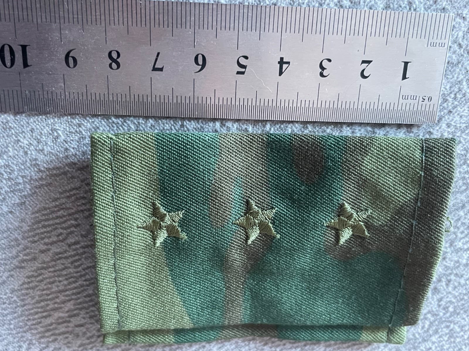 2PCS Rus Army shoulder straps OMON officer 3 green stars  FLORA VSR-98 thumbnail 5