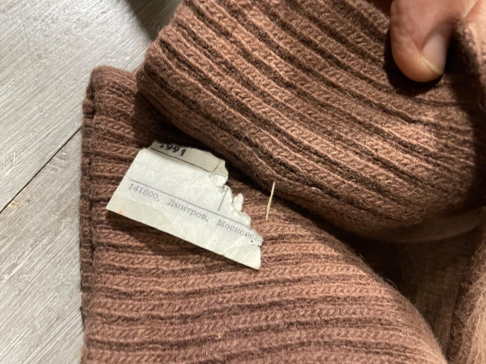 Rus Army Wool Gloves knitted USSR 1990s VNTG item size XL new condition thumbnail 3