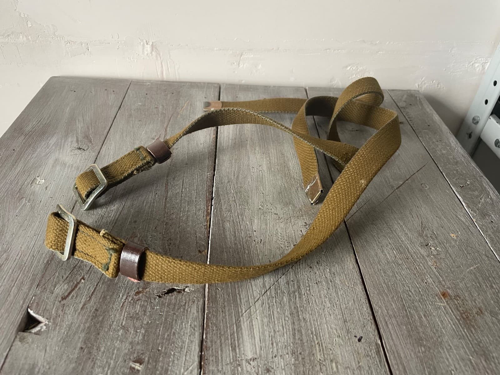Rus Army PAIR 2 pcs carrying slings mustard color USSR 1970-s new 58 sm length