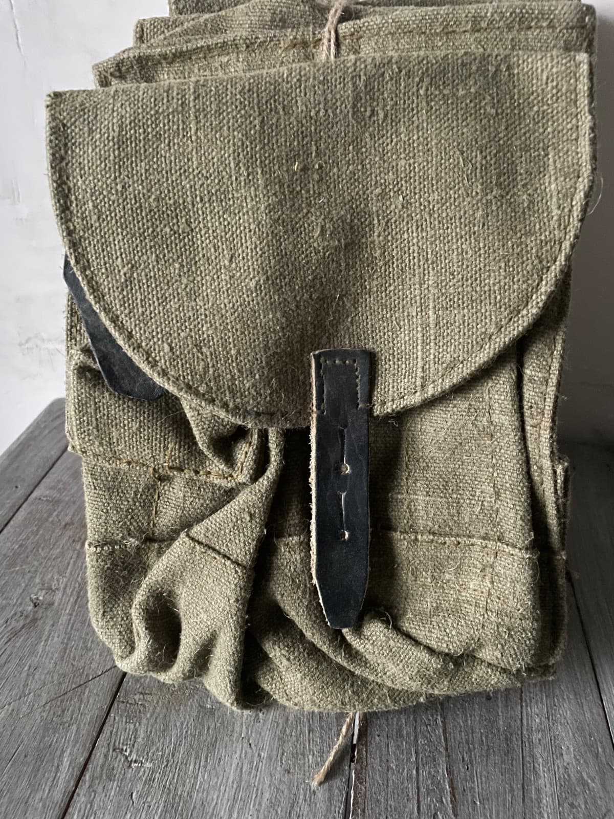 Russian Army pouch 4 mags/30 tarpaulin TAN USSR 1970-s new condition NOS