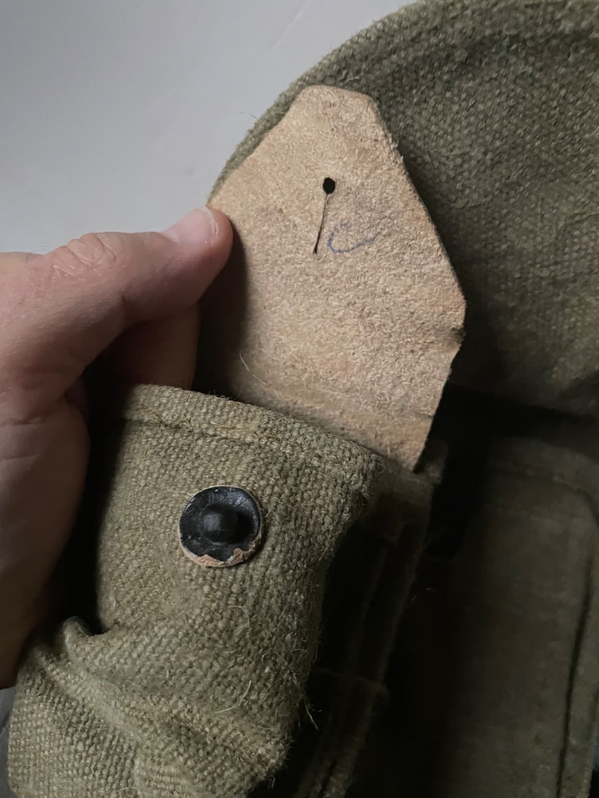 Russian Army pouch 4 mags/30 tarpaulin TAN USSR 1970-s new condition NOS thumbnail 5