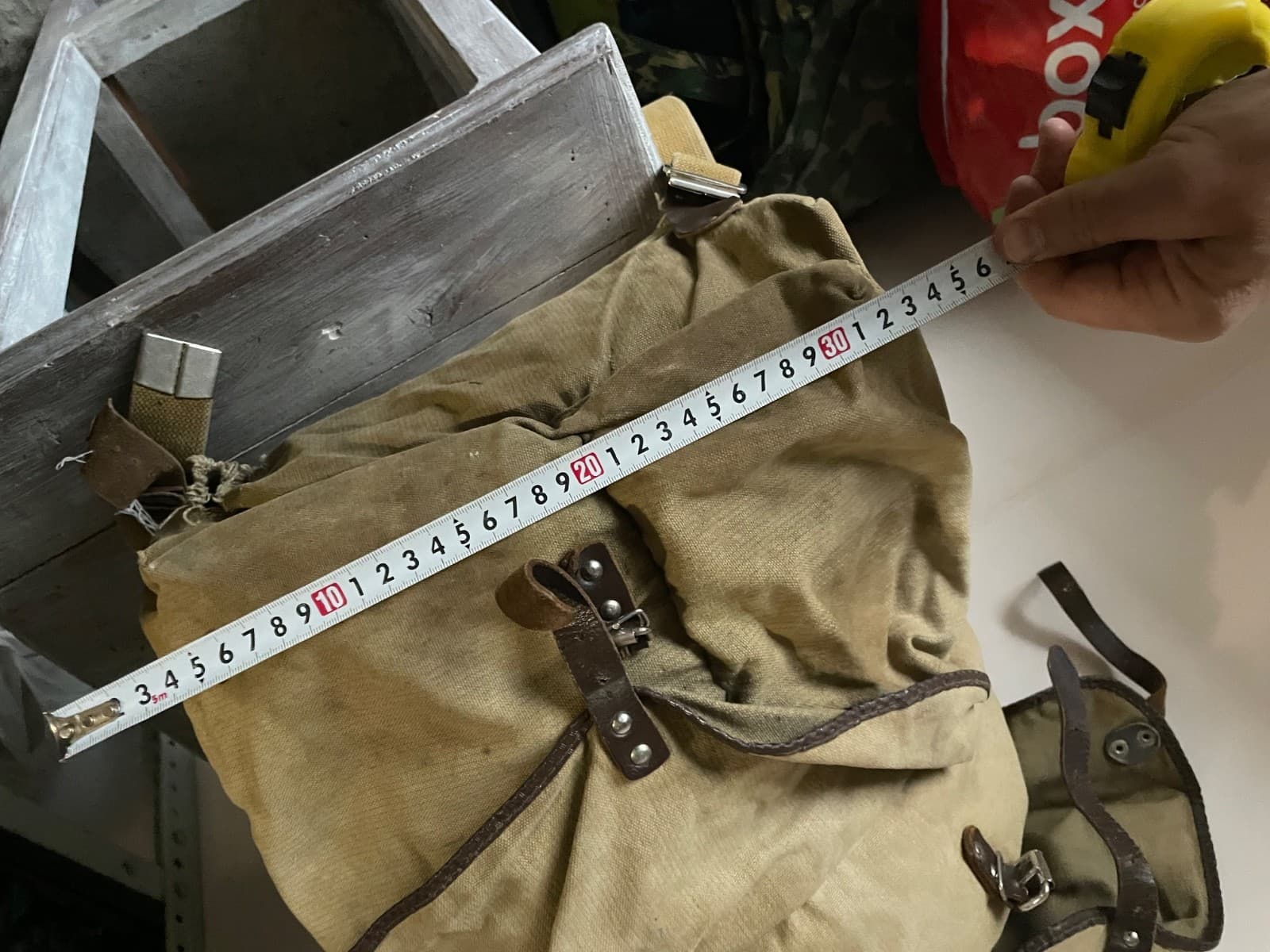 Rus Army backpack 35L rucksack SAND color USSR 1980 Afghan war thumbnail 12