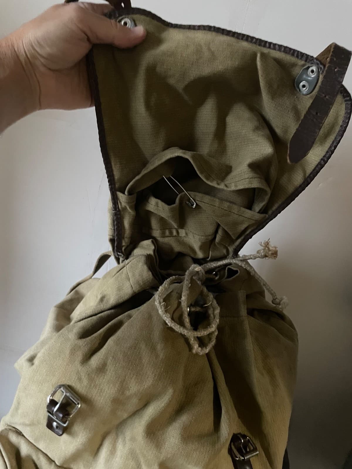 Rus Army backpack 35L rucksack SAND color USSR 1980 Afghan war thumbnail 9