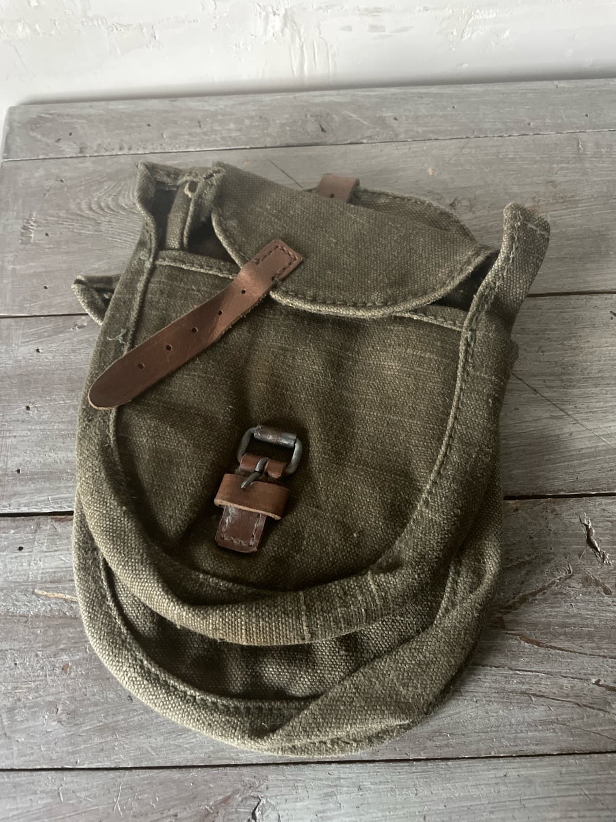 Rus Army PPD/PPSh pouch for disk cartridge-box tarpaulin 1950 USSR new army mark