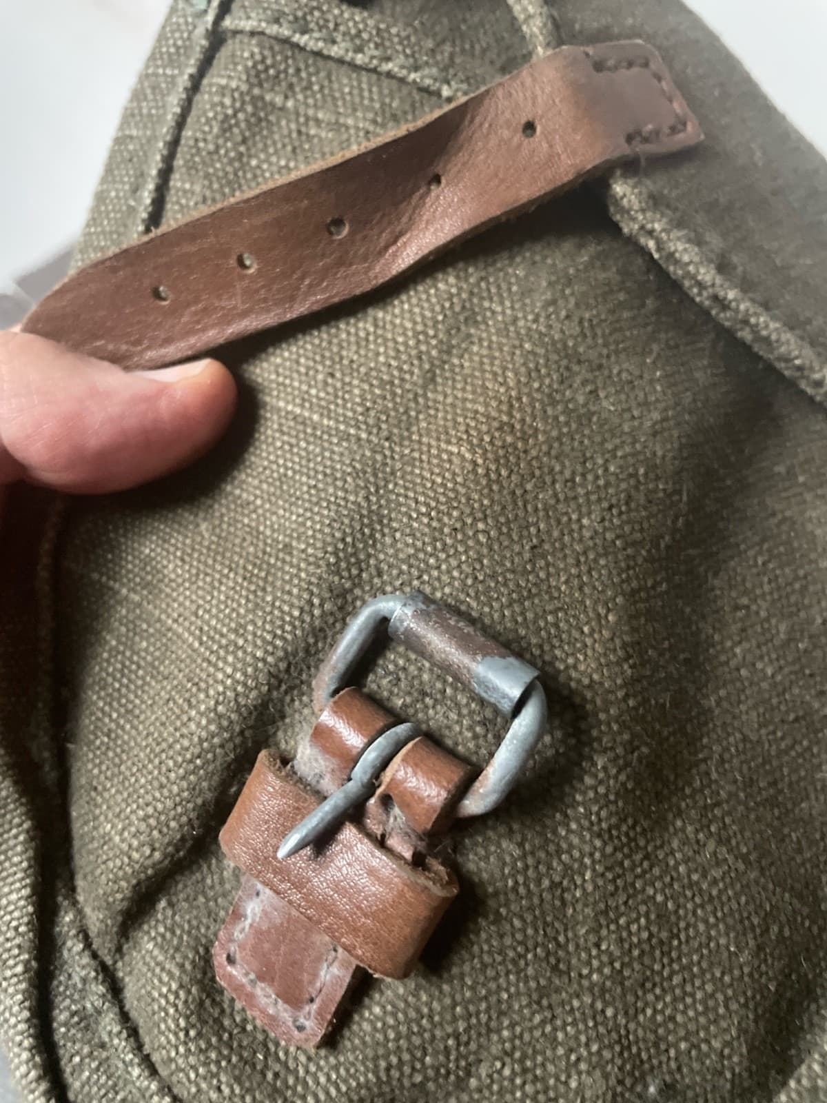Rus Army PPD/PPSh pouch for disk cartridge-box tarpaulin 1950 USSR new army mark thumbnail 2