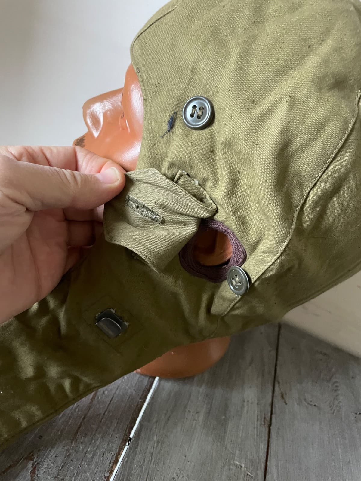 Russian Army VDV Airborne jumping hat cotton fabric new sand color size 58 USSR thumbnail 3