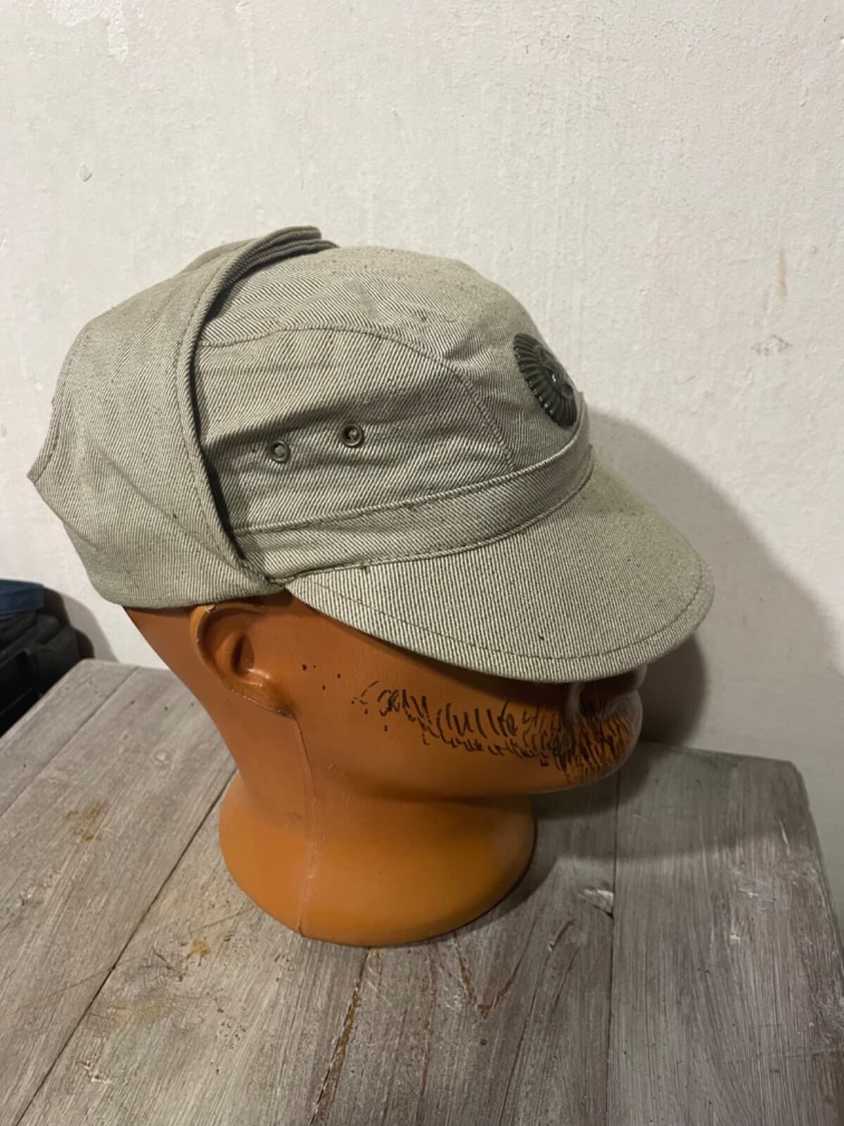 Russian Army summer cap Afghanistan grey original with badge size 58