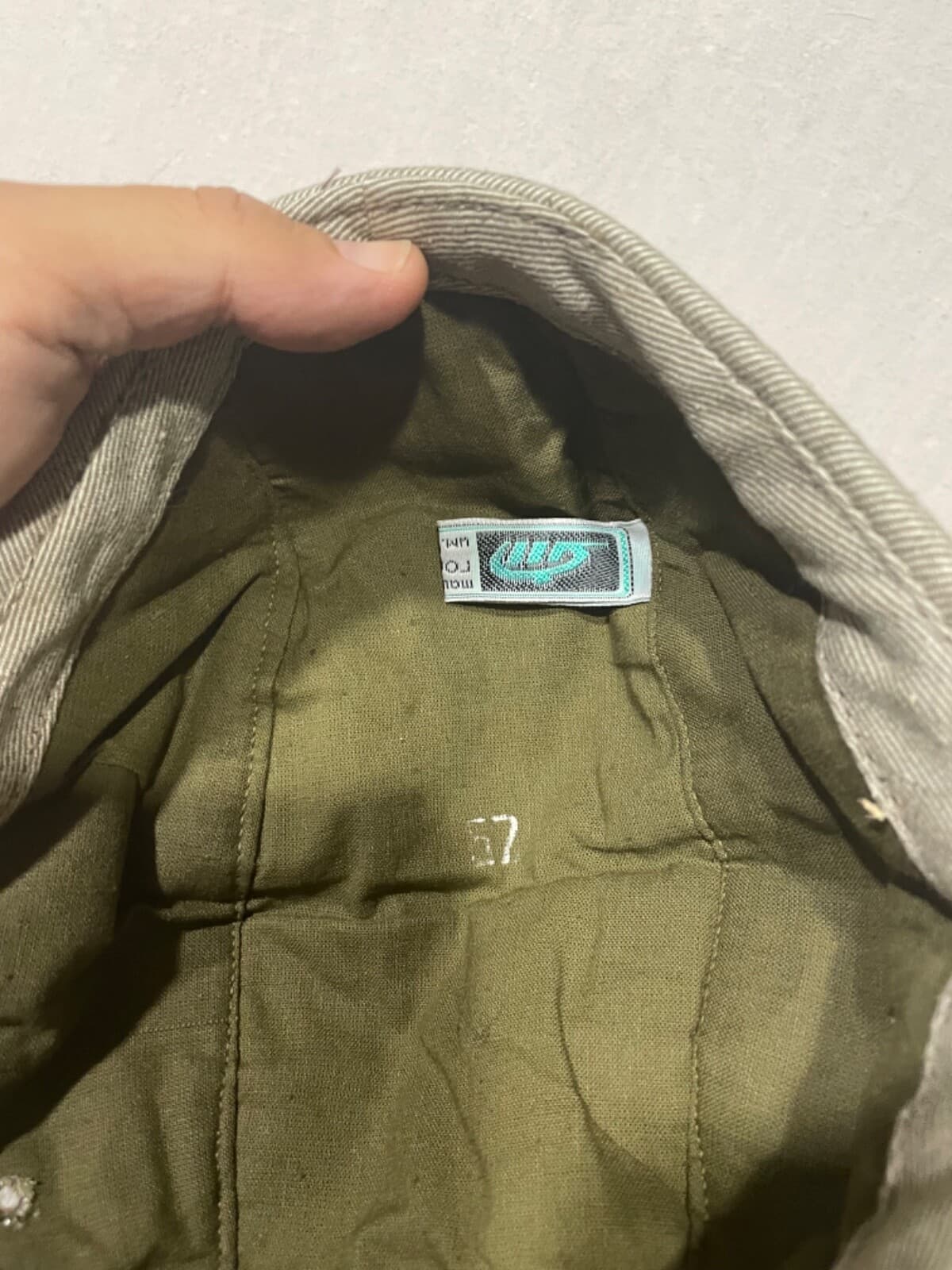 Russian Army summer cap Afghanistan grey original with badge size 58 thumbnail 5