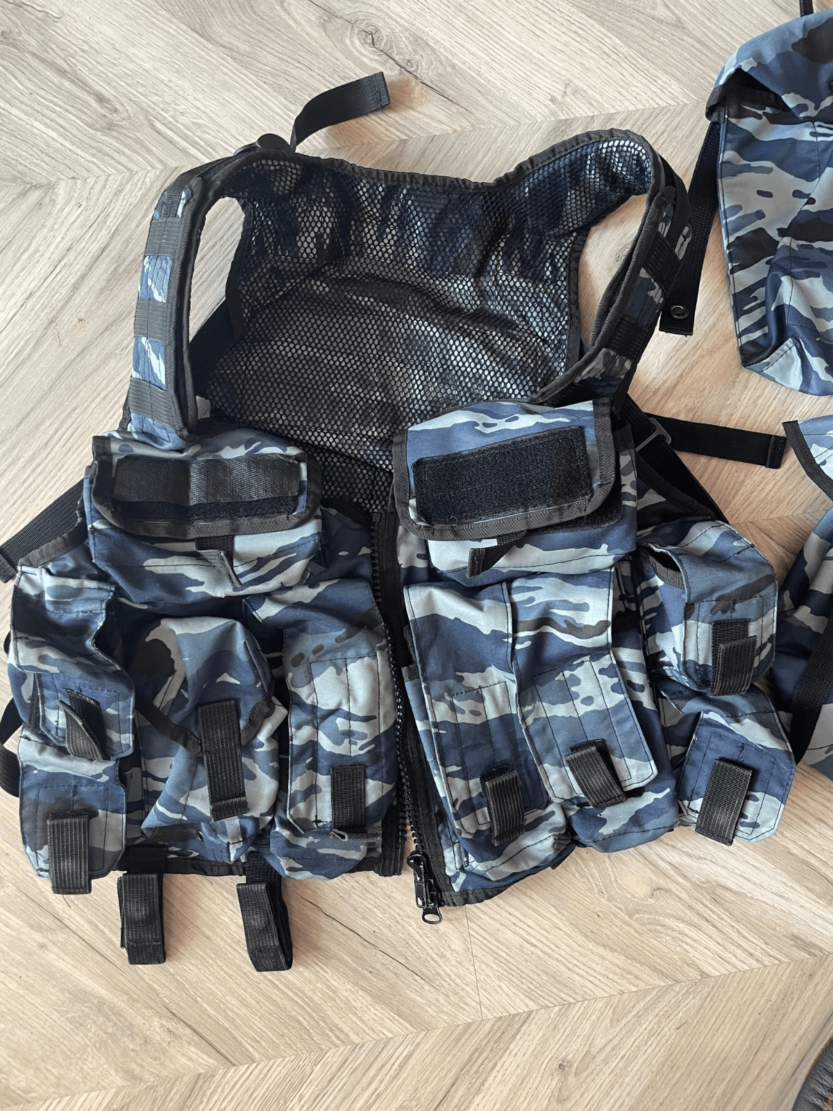 Tactical VEST KAMYSH Blue OMON MVD units MVD contract thumbnail 2