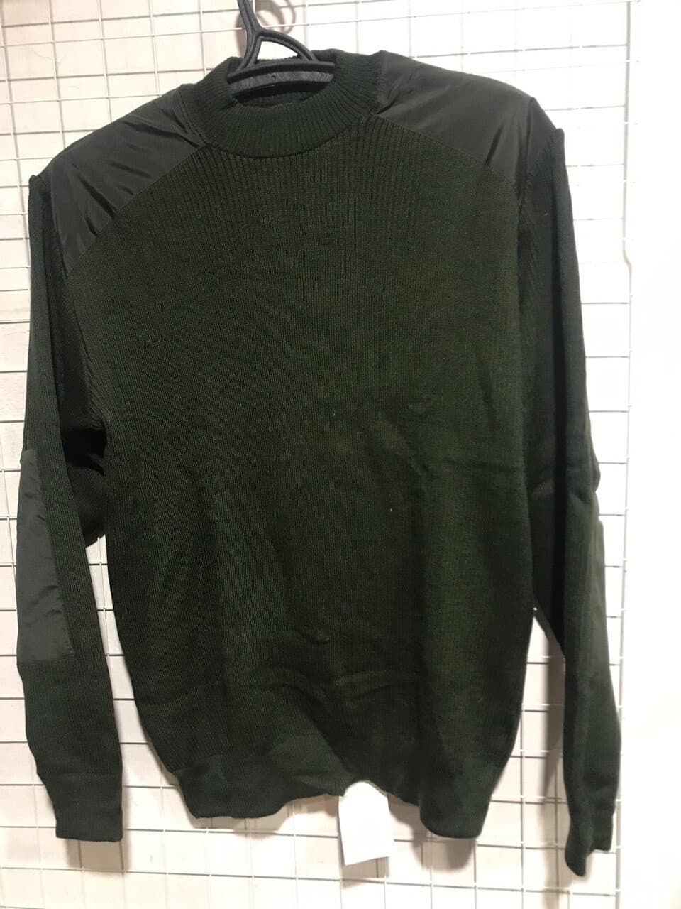 Winter sweater wool/poly OLIVE size 50/3